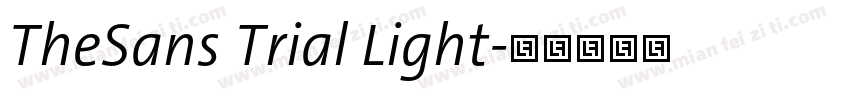 TheSans Trial Light字体转换